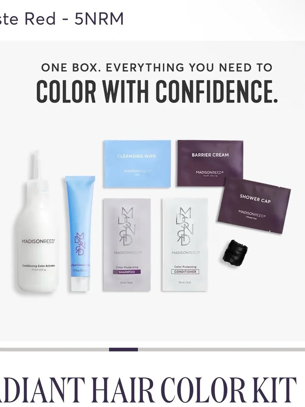 Madison Reed Hair Color Kit Box Trieste Red - Picture 7 of 7